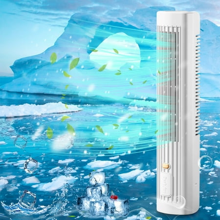 

Quinlirra Desktop Vertical And Horizontal Amphibolic Bladeless Tower Fan Portable Fan For Household Offices Student Dormitories 3 Wind Speeds USB Charging Low Sound And Strong Wind
