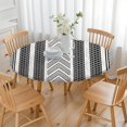 thumbnail image 3 of Large Diameter Bohemian Round Tablecloth, Colorful Floral Print with Elastic Hem, Fits Tables Up to 56 Inches for Parties, 3 of 7