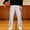 Gray, variant on Men Side Snap Button Track Pants Drawstring Straight Leg Athletic Basketball Casual Workout Trousers Gray XXXL