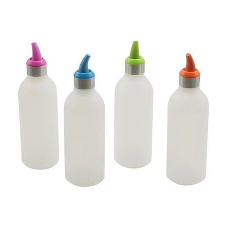 

Kitchen Plastic Squeeze Bottle Condiment Dispenser for Sauce Vinegar Oil Jam Cooking Tools Kitchen Bar Supplies