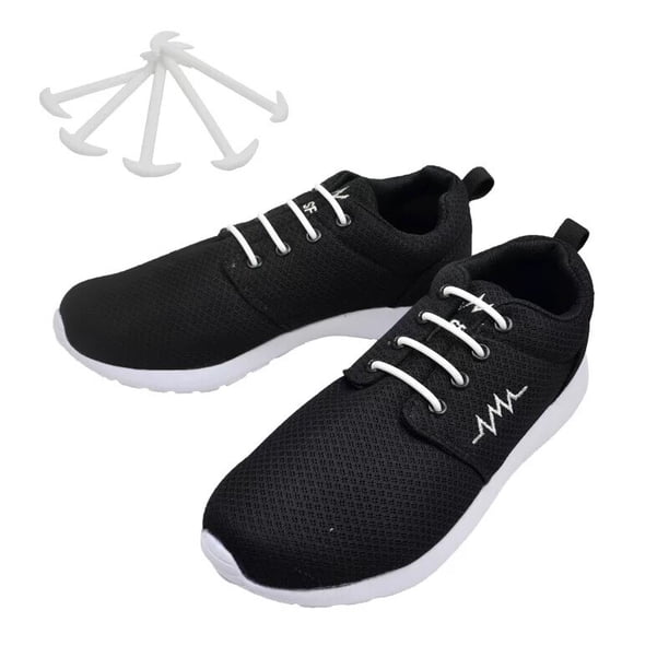 12 unids/set 3 tamaños hombres mujeres zapatos de cuero Lazy No Tie cordones elásticos silicona zapato encaje adecuado 3 colores L6Estados Unidos Gao Jinjia LED