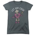 thumbnail image 4 of Sesame Street Gonger Let Him Cook Women's T Shirt, Charcoal, Medium, 4 of 4