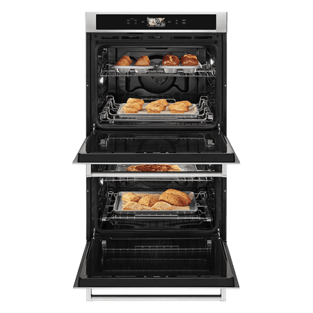 KitchenAid - Smart Oven+ 30" Built-In Double Electric Convection Wall Oven - Stainless steel