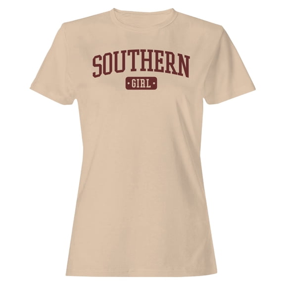 Smartprints Southern Girl Country Western Women's T-Shirt Natural, Cotton, S