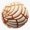 1pcs, variant on Traditional Authentic Mexican Sweet Bread White Concha Bakery Pastry Grid Pattern Decal For Notebook Sticker