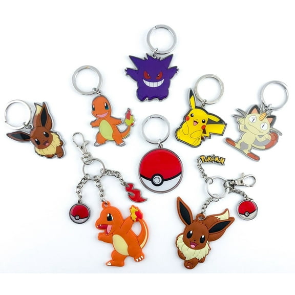 Pokemon Meowth Metal Keychain