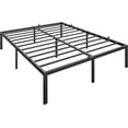 thumbnail image 3 of 14 Inch Queen Size Bed Frame with Storage, Metal Platform Queen Bed Frame, No Box Spring Needed/Steel Slat Support/Easy Assembly(Queen), 3 of 8