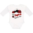 thumbnail image 3 of Inktastic My Papa Loves Me with Cute Ladybugs Boys or Girls Long Sleeve Baby Bodysuit, 3 of 5