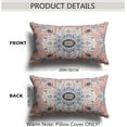 thumbnail image 2 of Boho Throw Pillow Covers 12x20 inch Set of 2 Burnt Pink Terracotta Rust Colored Throw Pillows Boho Home Decor for Bedroom Living Room Couch & Sofa (No Inserts), 2 of 6