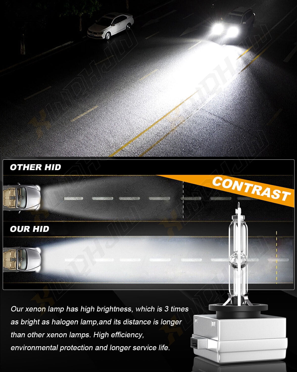 For Chevy Traverse 2019 2020 2021 D3S LED Headlight Bulb Kit High & Low Beam Qty of 2