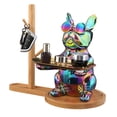 thumbnail image 3 of French Bulldog Statue | Ceramic Bulldog Desk Storage Tray Statue | Creative Animal Sculpture Table Decoration Multifunction Office Home Decor Coin Bank Storage, 3 of 9