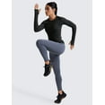 thumbnail image 3 of CRZ YOGA Seamless Long Sleeve Shirts for Women Workout Athletic Running Yoga Tops Breathable Tshirt, 3 of 5