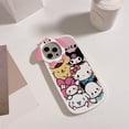 thumbnail image 1 of Funda de teléfono de Hello Kitty para mujer, carcasa protectora de Gel de sílice con espejo de dibujos animados para Iphone 1213Promax, Kawaii, anticaída, 1 of 4