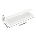 thumbnail image 2 of Semi Transparent Pencil Case, Plastic Storage Box, Long Version Multi Functional Pen Bag for Stationery Organization, Frosted Durable Design, 2 of 6