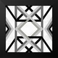 thumbnail image 2 of Prime, Marcus 20x20 Black Modern Framed Museum Art Print Titled - Monochromatic Textile, 2 of 5