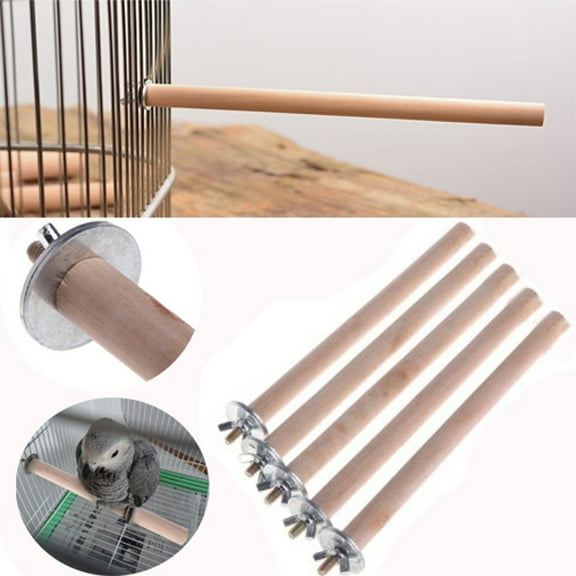 Natural Wood Bird Perch Stand - Parrot Standing Pole Bird Stands For Parrots Parakeet Perch Parakeet Cage Accessories Natural Wooden Parrot Perch Stand For Parrotlets Cockatiels Budgies Parakeets
