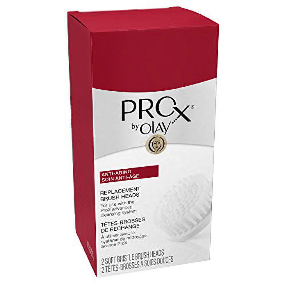 Olay ProX by Olay Advanced Facial Cleansing System Replacement Brush Heads, 2 Count