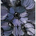thumbnail image 2 of Eaton, Winnie 15x15 White Modern Wood Framed Museum Art Print Titled - Purple Poppies I, 2 of 4
