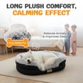 thumbnail image 2 of Cama ortopédica para perro Miorun tipo sofá de felpa, 43" grande, gris, 2 of 9