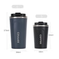 thumbnail image 3 of Stainless Steel Coffee Cup Leakproof Insulated Thermal Cup Car Portable Travel Coffee Mug, 3 of 7