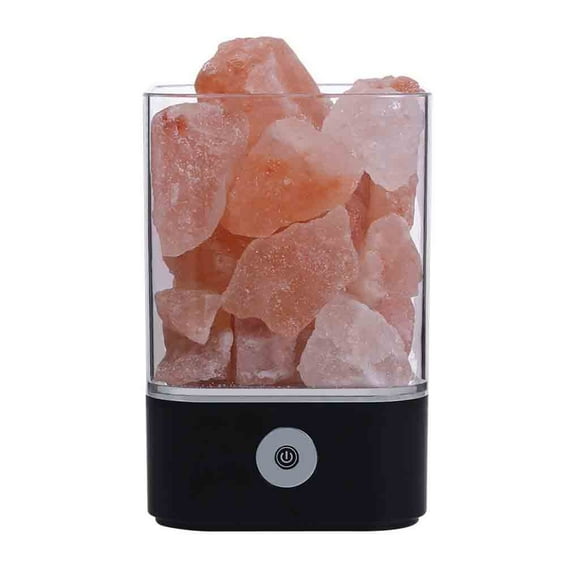 EGNMCR Night Lights Dimmable USB Lamp Natural Crystal Sea Night Light Electric Salt Lamp