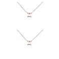 thumbnail image 2 of Qarigey Encanto constelaciones tema único símbolo amistad collar DIY encanto colgante para amante Festival regalos oro rosa Géminis Geminis 2Conjunto, 2 of 6