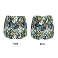 thumbnail image 2 of JUNZAN Hawaiian Style Print Women's Athletic Gym Running Shorts with Phone Pockets - Workout Shorts-Large, 2 of 8