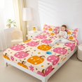 thumbnail image 3 of Manfei Autumn Pumpkin Pattern Bed Sheets,Harvest Print Full Size Sheets,4pcs,1 Flat Sheet,1 Fitted Sheet and 2 Pillowcases, 3 of 6