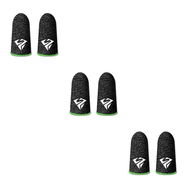 Seitruly 5 pares de fundas para los dedos para juegos de teléfonos, guantes a prueba de sudor, fundas de fibra ultrafinas portátiles Type1 NO1