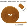 thumbnail image 2 of Uxcell 11 Yards Sewing Elastic Bands 1" Width Flat Knit Stretch Elastic Cord for DIY Crafts, Brown, 2 of 6