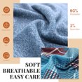 thumbnail image 5 of Vulcanodon Mens Pajama Sets, Soft Lounge Pajama for Men Long Sleeve Cozy Sleepwear with Pockets（DARK NAVY MEL./BROWN BLUE PLAID, S）, 5 of 6