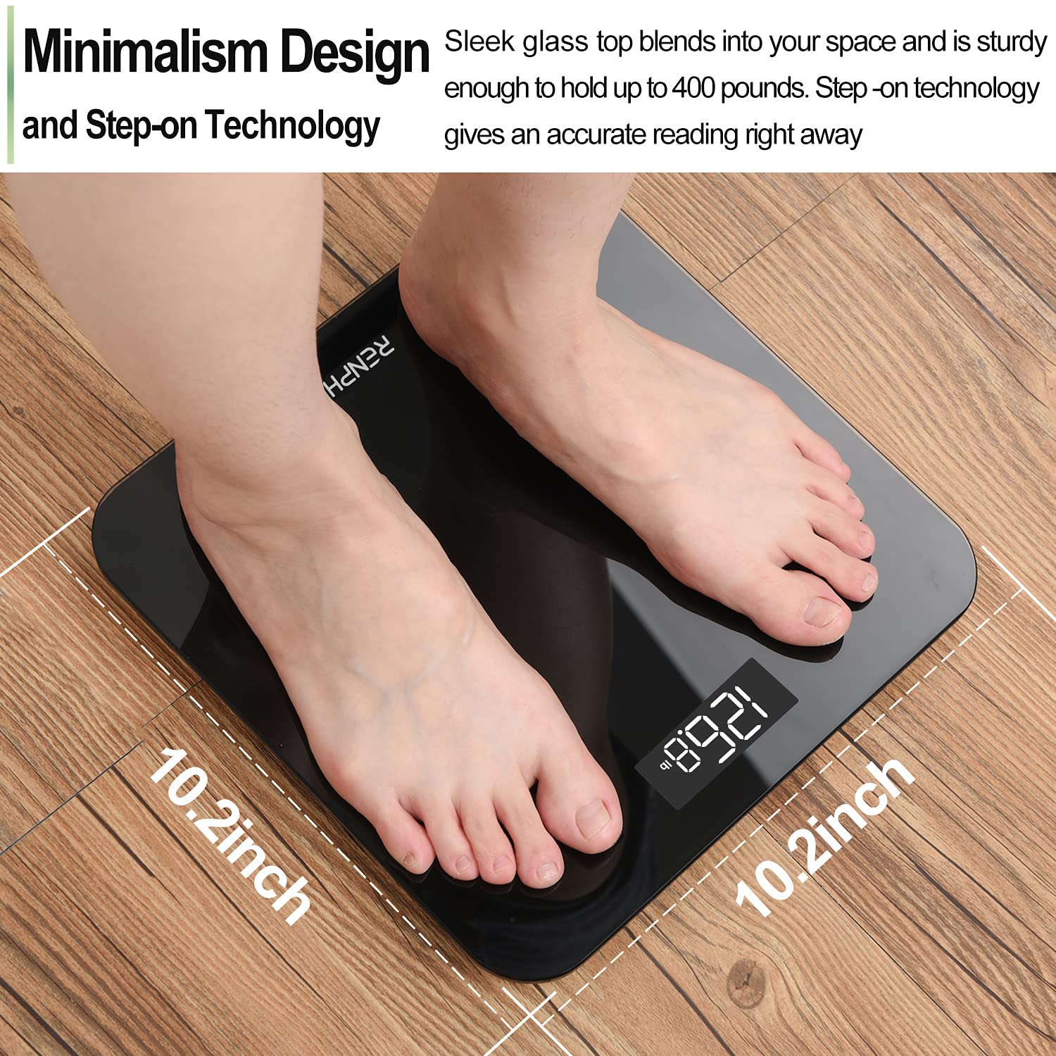 RENPHO Digital Body Weight Scale 400 lb photo 4