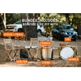 thumbnail image 3 of Solo Stove Bonfire Ultimate Bundle 2.0 | Smokeless Fire Pit, Stand, Shelter, Shield, Lid, Handle, Sticks&Tools, Portable Camping Accessories, Wood burning, Stainless Steel, H: 16.75in x Dia: 19.5in, 3 of 6