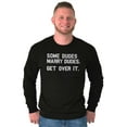 thumbnail image 5 of Some Dudes Get Married LGBTQ Pride Men's Long Sleeve Tee T Shirt Brisco Brands X, 5 of 6