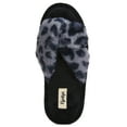 thumbnail image 5 of Floopi Women's Open Toe Memory Foam Criss Cross Soft Velour Slipper, 5 of 6