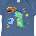 thumbnail image 4 of Inktastic Tyrannosaurus Rex Vs. Meteor Fun Space Dinosaur Boys or Girls Baby Bodysuit, 4 of 5