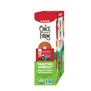 Once Upon a Farm Organic Tractor Wheels Toddler Bar, Strawberry, Pumpkin & Beet, 5ct