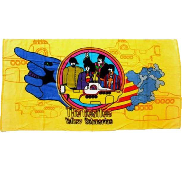 New Cartoon Theme The Beatles Yellow Submarine Bath Beach Pool Towel Licensed 