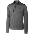 thumbnail image 2 of Men's Cutter & Buck Steel Delaware Fightin' Blue Hens Heathered Vault Stealth Quarter-Zip Pullover Top, 2 of 3