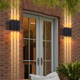 thumbnail image 2 of Aplique de pared para exteriores de 6 W, 12 W y 18 W, lámpara de pared LED impermeable, foco de pared para patio exterior, pasillo, impermeable IP65, luces para porche y jardín, 2 of 5
