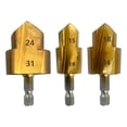 thumbnail image 4 of 2x Taladro escalonado de elevación Ppr, 3 piezas, paquete de 3 para llave eléctrica, herramienta de conexión de tubería de agua multifuncional, vástag, 4 of 8