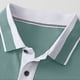 thumbnail image 4 of pstuiky camisetas de hombre, Blusas casuales de manga corta con botones y cuello alto para hombre, de color liso camisas casuales para hombre xl, 4 of 9