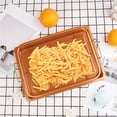 thumbnail image 2 of Kitchen Deep-fried Food Drain Basin Rectangle Crispy Tray Filter Mesh Fresh-keeping Basket Non-stick Oil Pan, 2 of 9