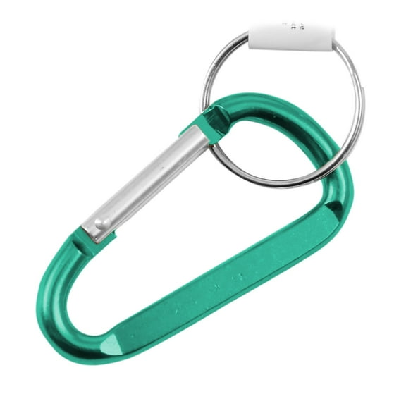 8mm 3.25" Large Carabiner Key Chain - Green KIT COMPONENT