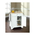 thumbnail image 3 of Homestock Victorian Vintage Durable Table Top Portable Kitchen Island, Spacious Countertop, Portable Design, Modern Kitchen Furniture, Convenient Drawer Storage Kitchen Island-Color:White,Size:Natural, 3 of 5