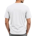 thumbnail image 5 of Hearthz Men's Henley Shirts 3 Button Short Sleeve Shirt for Men Basic Breathable Moisture Wicking Men's Athletic Shirts & Tees White S, 5 of 7