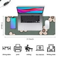 thumbnail image 5 of Vintage Groovy Flowers Desk Mat: Perfect Blend of Style & Functionality! Extended Gaming Mouse Pad for Smooth Office Work & Gaming, Large Mousepad with Non-Slip Rubber Base - 31.5x11.8 inches, 5 of 7