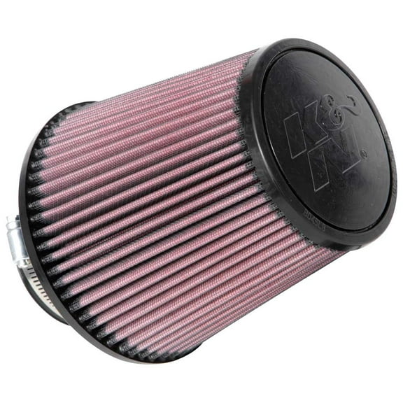 K&N Universal Clamp-On Air Filter: High Performance, Premium, Washable, Replacement Filter: Flange Diameter: 3 In, Filter Height: 6 In, Flange Length: 1.75 In, Shape: Round Tapered, RU-4180