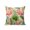 Pink, Moss, Tan, Red, variant on Outdoor Pillows Waterproof, Pink Flamingos Bedding Throw Pillows with Insert for Couch Sofa Bed, Summer Botanical Flowers Watercolor Tropical 16x16 Inch Pillowcases Decorative Patio Pillow Set of 2