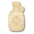 thumbnail image 2 of Unfinished Wood Etched Maple Syrup Shape 6" / 1/4", 2 of 2